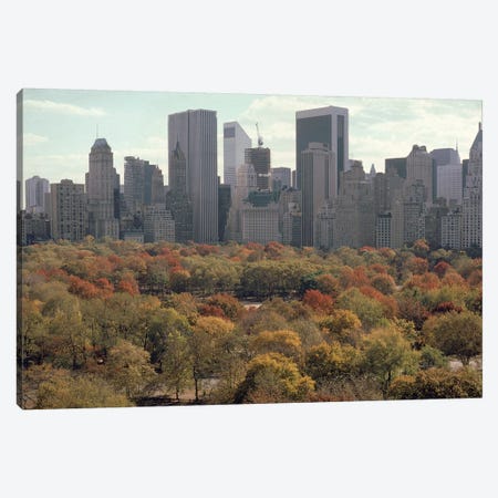 Red Autumn (Central Park NYC, 1979) Canvas Print #ROK30} by Ruth Orkin Canvas Print
