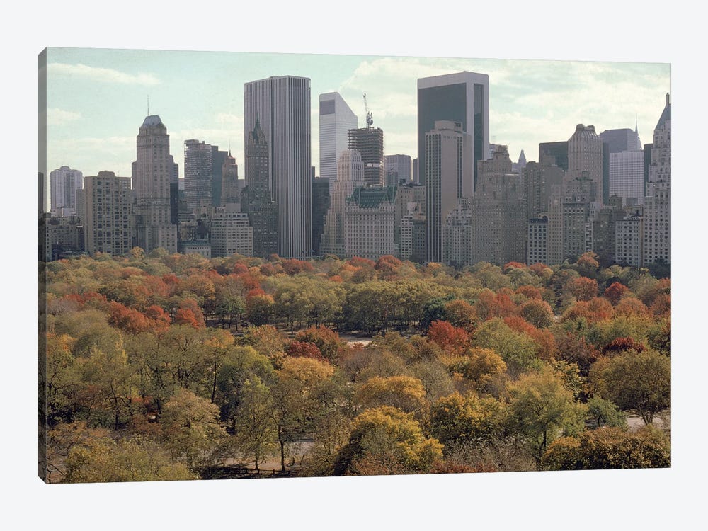 Red Autumn (Central Park NYC, 1979) by Ruth Orkin 1-piece Canvas Artwork