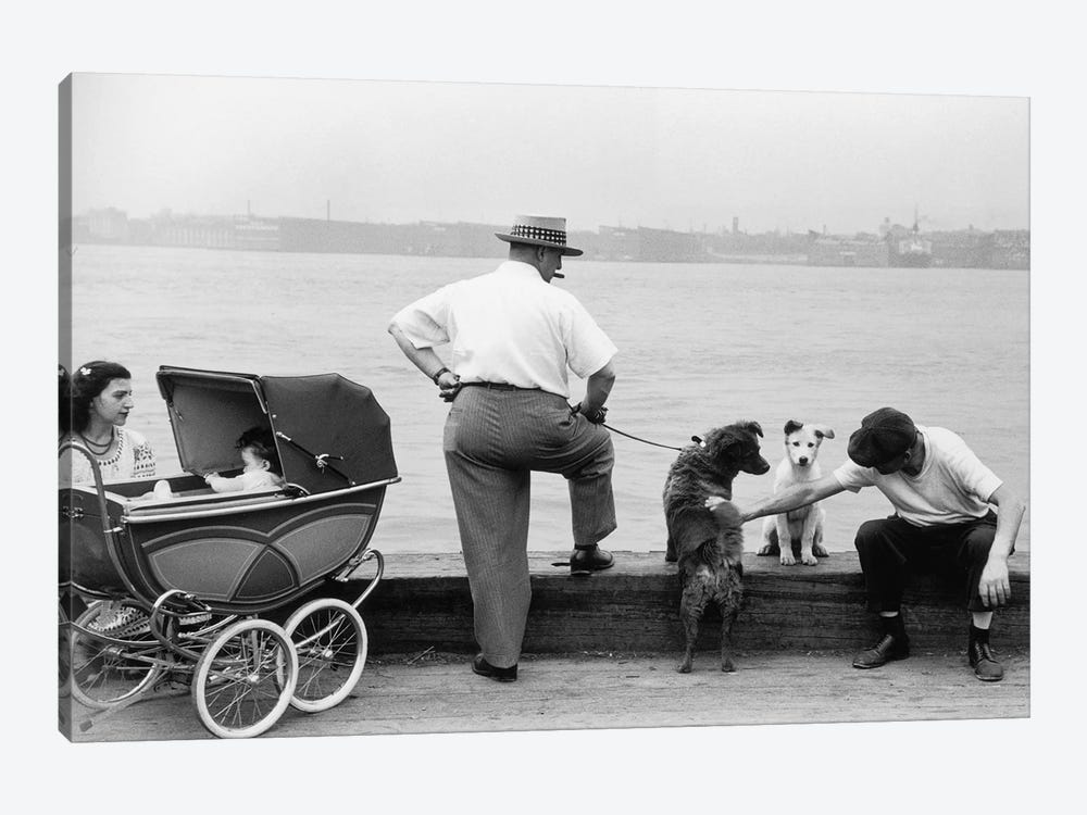 Sunday Afternoon (Gansevoort Pier NYC, 1948) by Ruth Orkin 1-piece Art Print