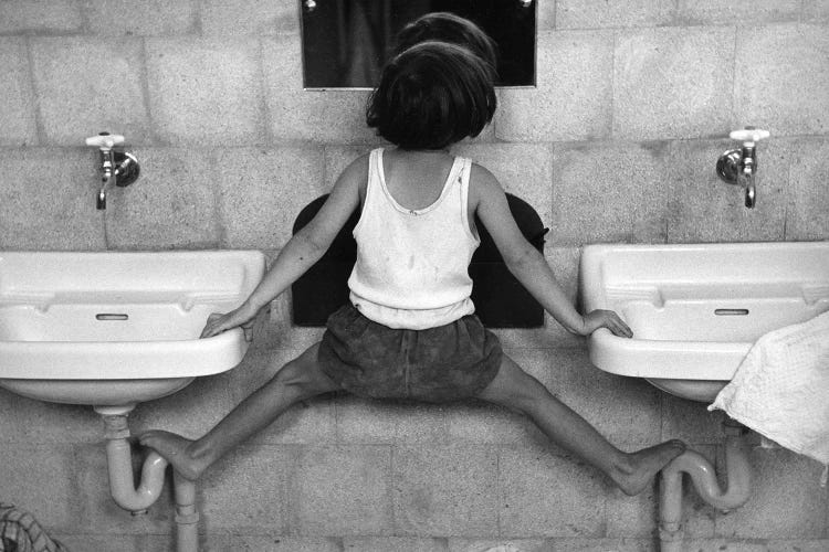 Tirza On Sinks (Israel, 1951) by Ruth Orkin wall art