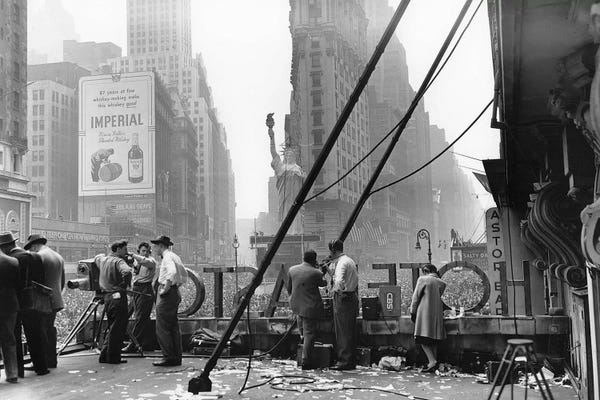 Ruth Orkin: V-E Day (Times Square, NYC 1945) by Ruth Orkin