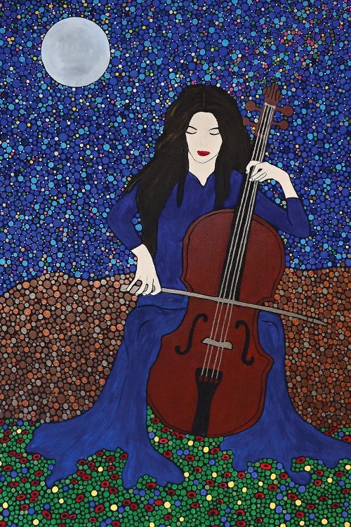 The Celloist by Rachel Olynuk wall art
