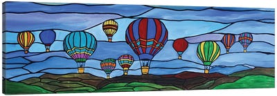 Hot Air Balloon Race Canvas Art Print - Rachel Olynuk