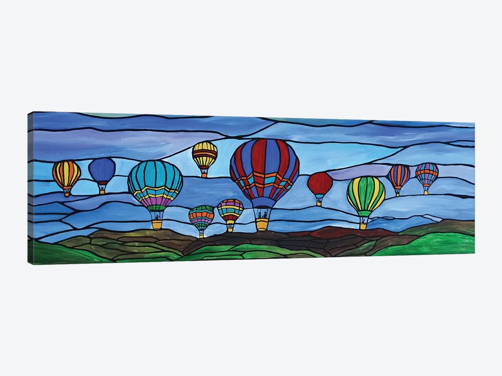 Hot Air Balloon Race by Rachel Olynuk 1-piece Canvas Artwork