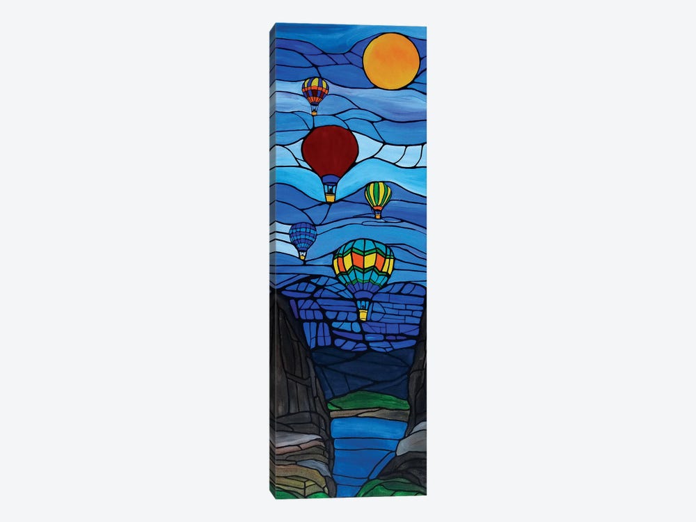 Hot Air Balloons Heading Home by Rachel Olynuk 1-piece Art Print
