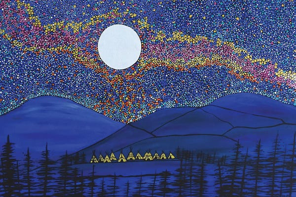 Native American Décor: As The Village Sleeps by Rachel Olynuk