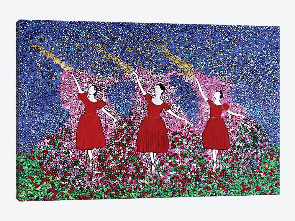 Three Dancers by Rachel Olynuk 1-piece Canvas Art Print