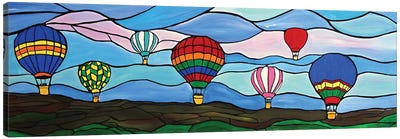 Colorful Hot Air Balloons Canvas Art Print - Rachel Olynuk