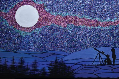 The Two Young Astronomers by Rachel Olynuk art print