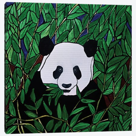 Panda Bear Canvas Print #ROL119} by Rachel Olynuk Canvas Art