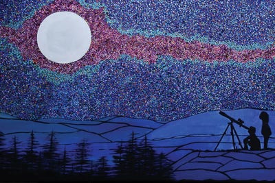 Two Young Astronomers by Rachel Olynuk art print