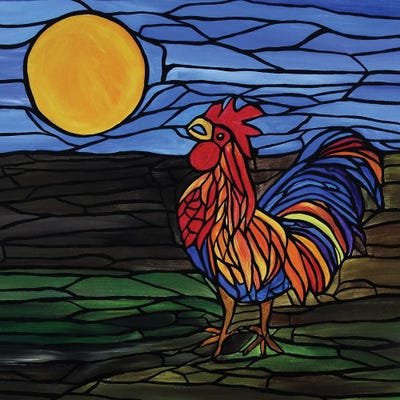 Fancy Rooster by Rachel Olynuk art print
