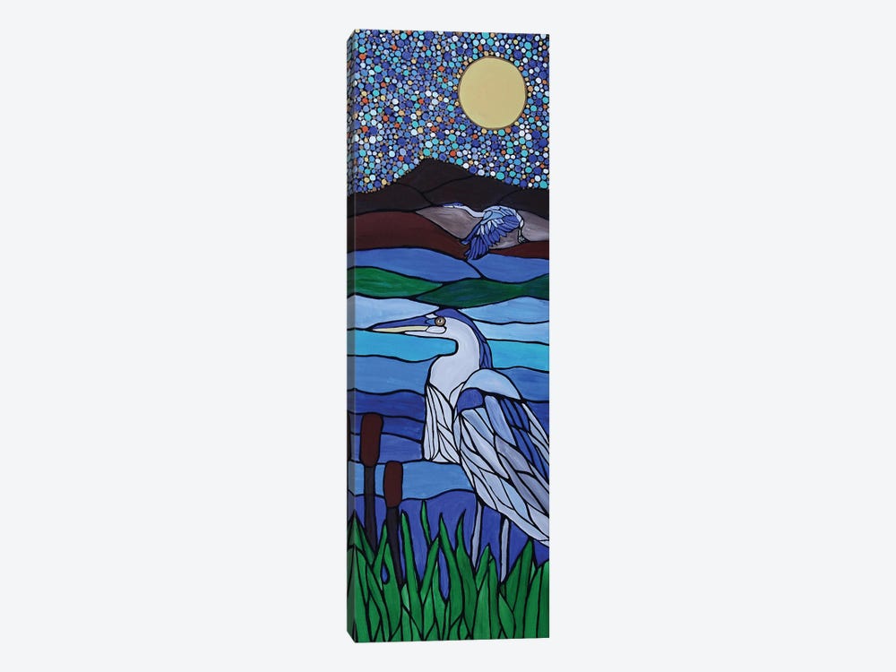 Blue Heron by Rachel Olynuk 1-piece Canvas Art Print