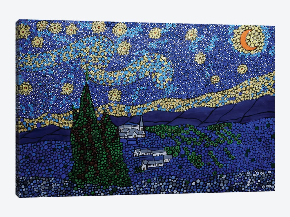 A Starry Night by Rachel Olynuk 1-piece Canvas Art