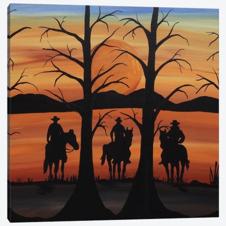 Cowboys Canvas Print #ROL12} by Rachel Olynuk Canvas Wall Art