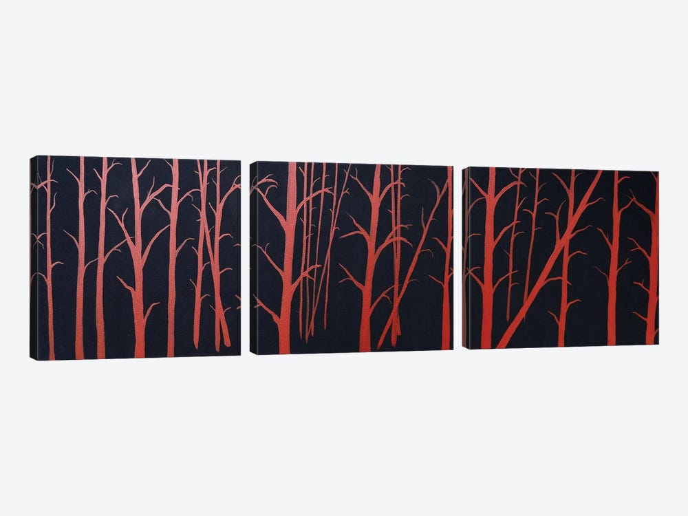 Burnt Sienna Trees by Rachel Olynuk 3-piece Canvas Art