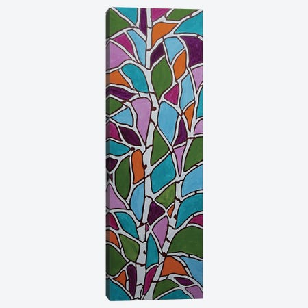 Stained Glass Trees Canvas Print #ROL131} by Rachel Olynuk Canvas Wall Art