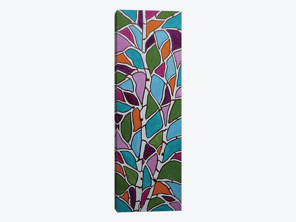 Stained Glass Trees by Rachel Olynuk 1-piece Canvas Art Print