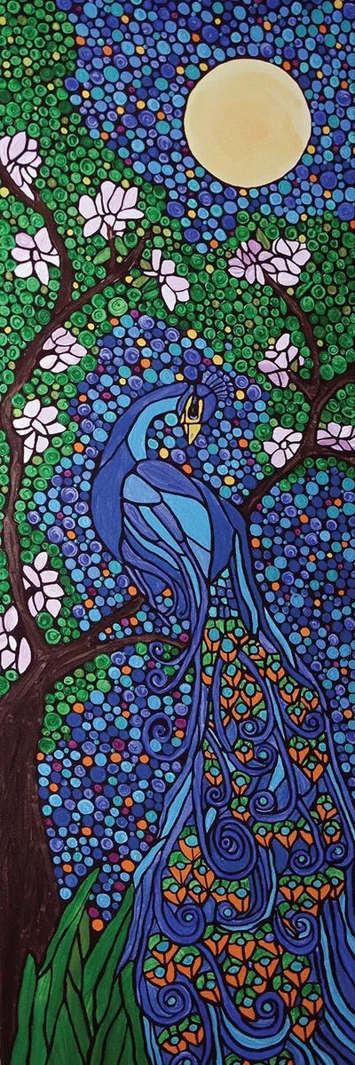 Peacock by Rachel Olynuk canvas print