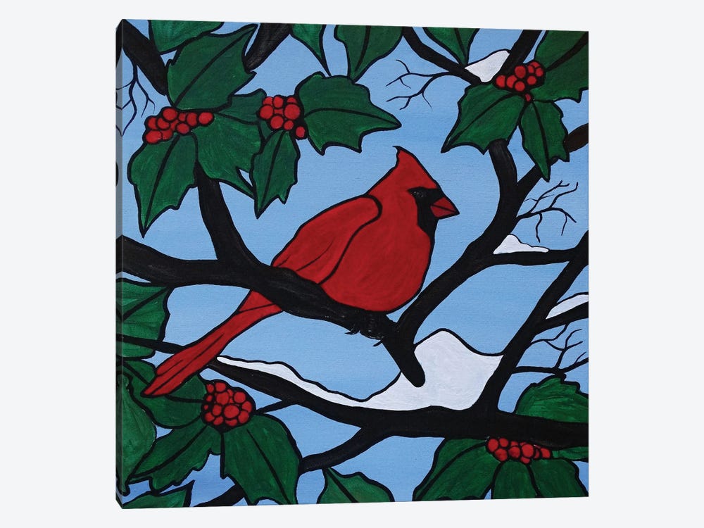 Red Bird by Rachel Olynuk 1-piece Canvas Art
