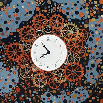 Canvas Print: Clock Man's Table by Rachel Olynuk - thumbnail