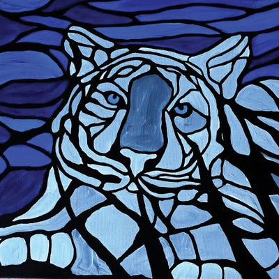 Canvas Print: Old Blue Eyes by Rachel Olynuk - thumbnail