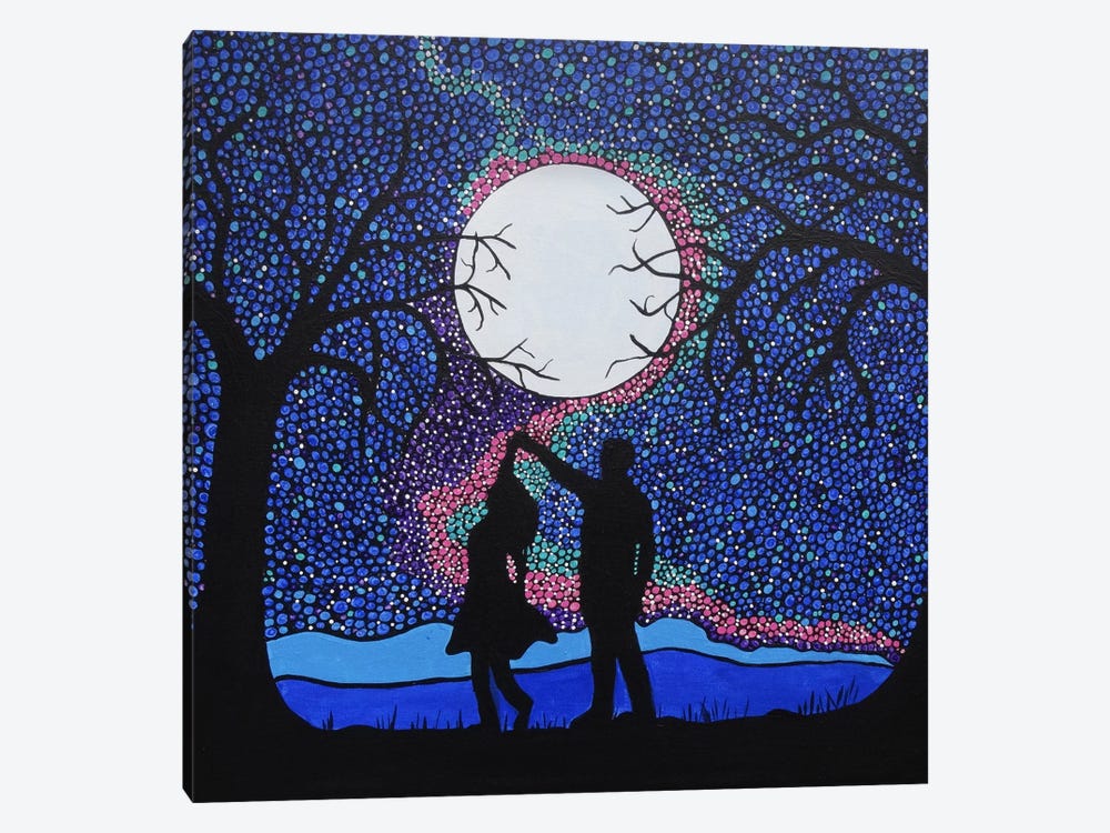 Dancing Under The Moonlight by Rachel Olynuk 1-piece Canvas Art Print