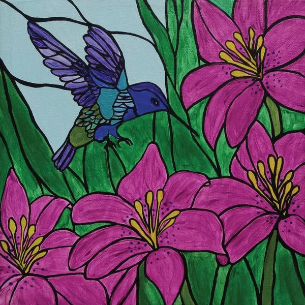 Hummingbirds: Groovy Little Hummingbird by Rachel Olynuk