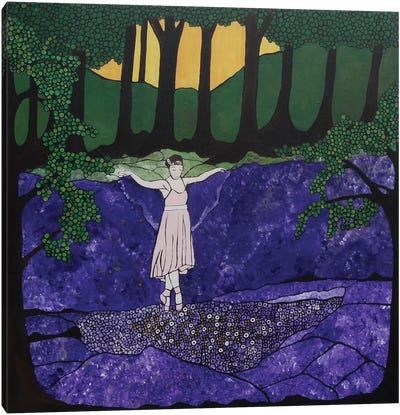 Gypsy Soul Canvas Art Print - Purple Art