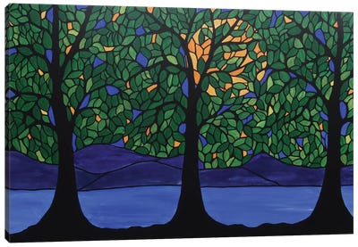 Jubilant Forest Canvas Art Print - Mosaic Landscapes