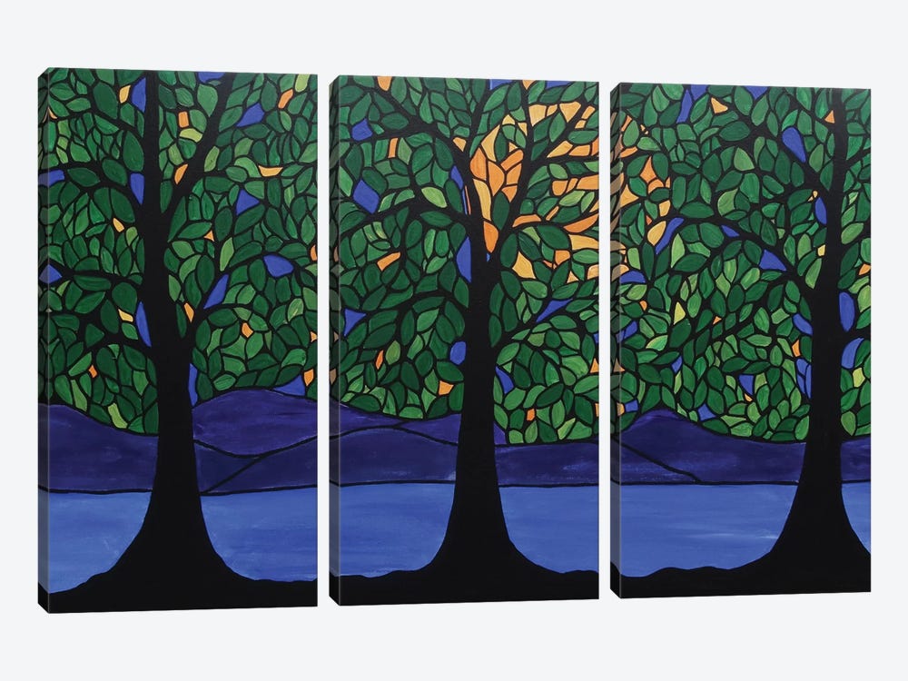 Jubilant Forest by Rachel Olynuk 3-piece Canvas Art