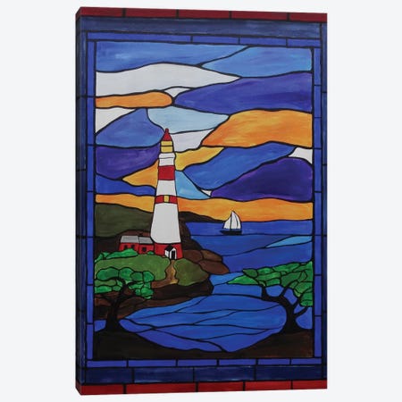Lighthouse Canvas Print #ROL24} by Rachel Olynuk Canvas Art