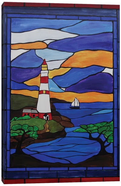 Lighthouse Canvas Art Print - Rachel Olynuk