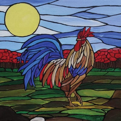 Little Rooster by Rachel Olynuk art print