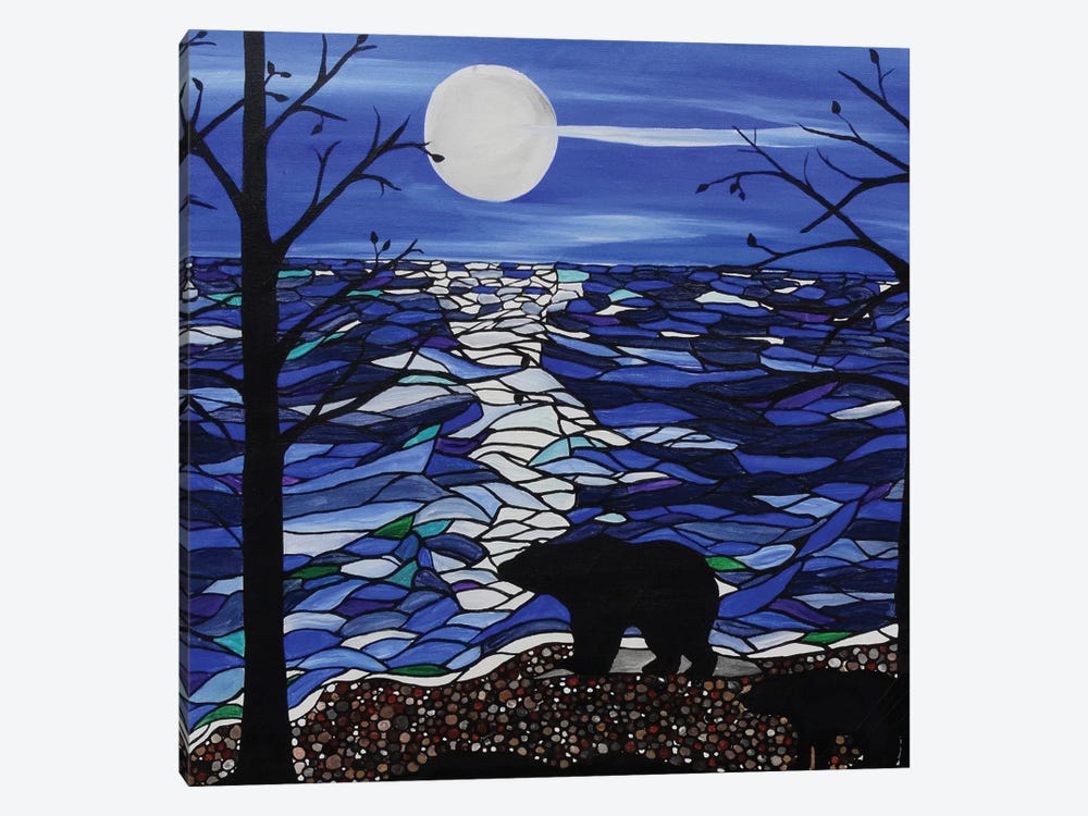Moonlit Bear by Rachel Olynuk 1-piece Art Print