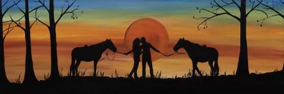 Octobers Kiss by Rachel Olynuk multi panel art