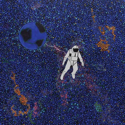 Solitary Blue by Rachel Olynuk framed wall art