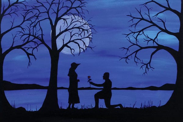 Black & White & Blue: A Thousand Proposals by Rachel Olynuk