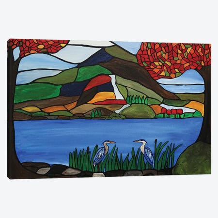 Autumn Mosaic Canvas Print #ROL48} by Rachel Olynuk Canvas Art Print