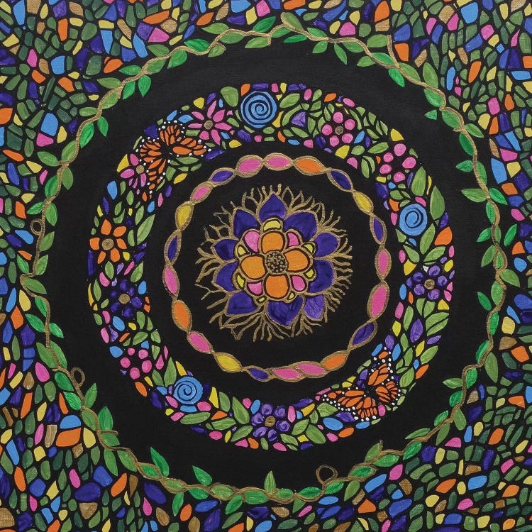 Bohemian Flower Garden by Rachel Olynuk wall art