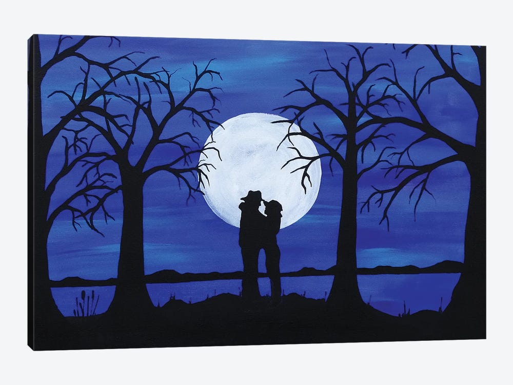 Full Moon's Love by Rachel Olynuk 1-piece Canvas Art Print