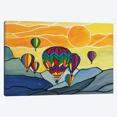 Hot Air Balloons Canvas Print #ROL55} by Rachel Olynuk Canvas Print