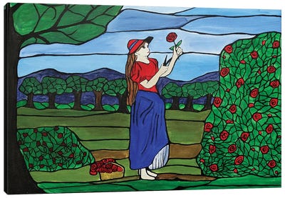 Ruby Red Roses Canvas Art Print - Rachel Olynuk