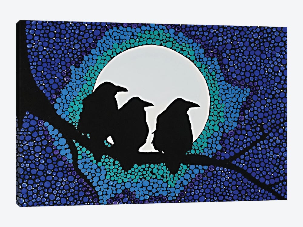 We Three Ravens by Rachel Olynuk 1-piece Canvas Art Print