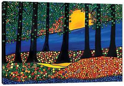 Tangerine Forest Canvas Art Print - Rachel Olynuk
