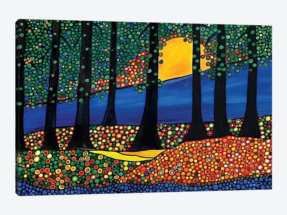 Tangerine Forest by Rachel Olynuk 1-piece Canvas Art Print