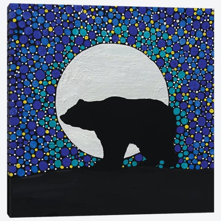 Moon Bear Canvas Print #ROL70} by Rachel Olynuk Canvas Art