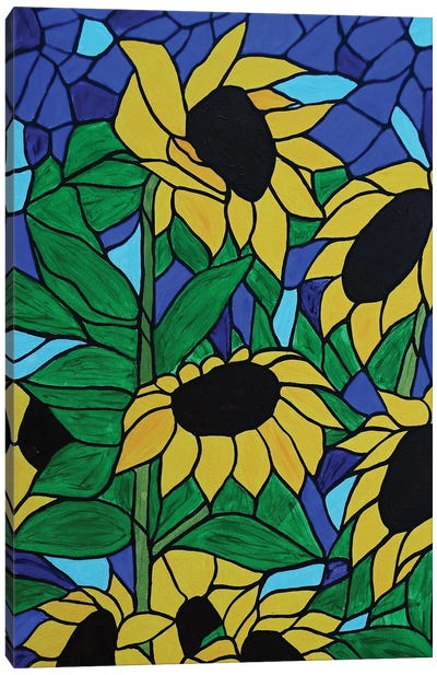 Sunflowers Canvas Art Print - Rachel Olynuk