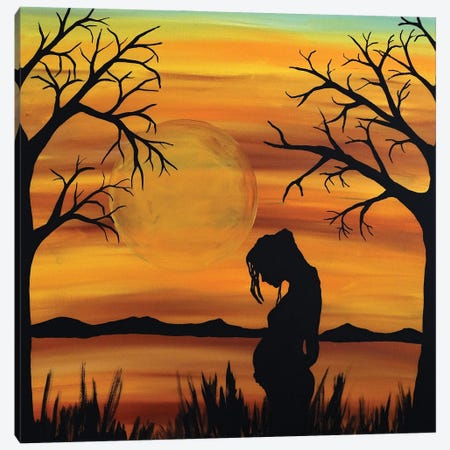 She Holds The Future Canvas Print #ROL93} by Rachel Olynuk Canvas Artwork