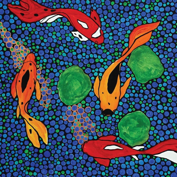 Mosaic Goldfish by Rachel Olynuk wall art